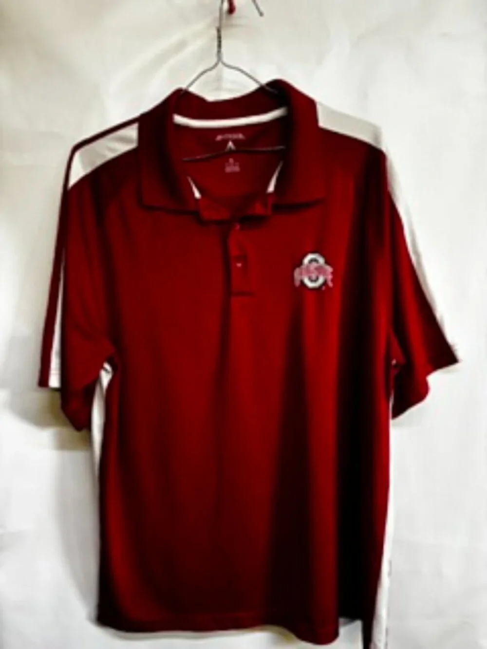 Antigua Ohio State Buckeyes Men’s XL Scarlet Red Short Sleeve Performance Polo